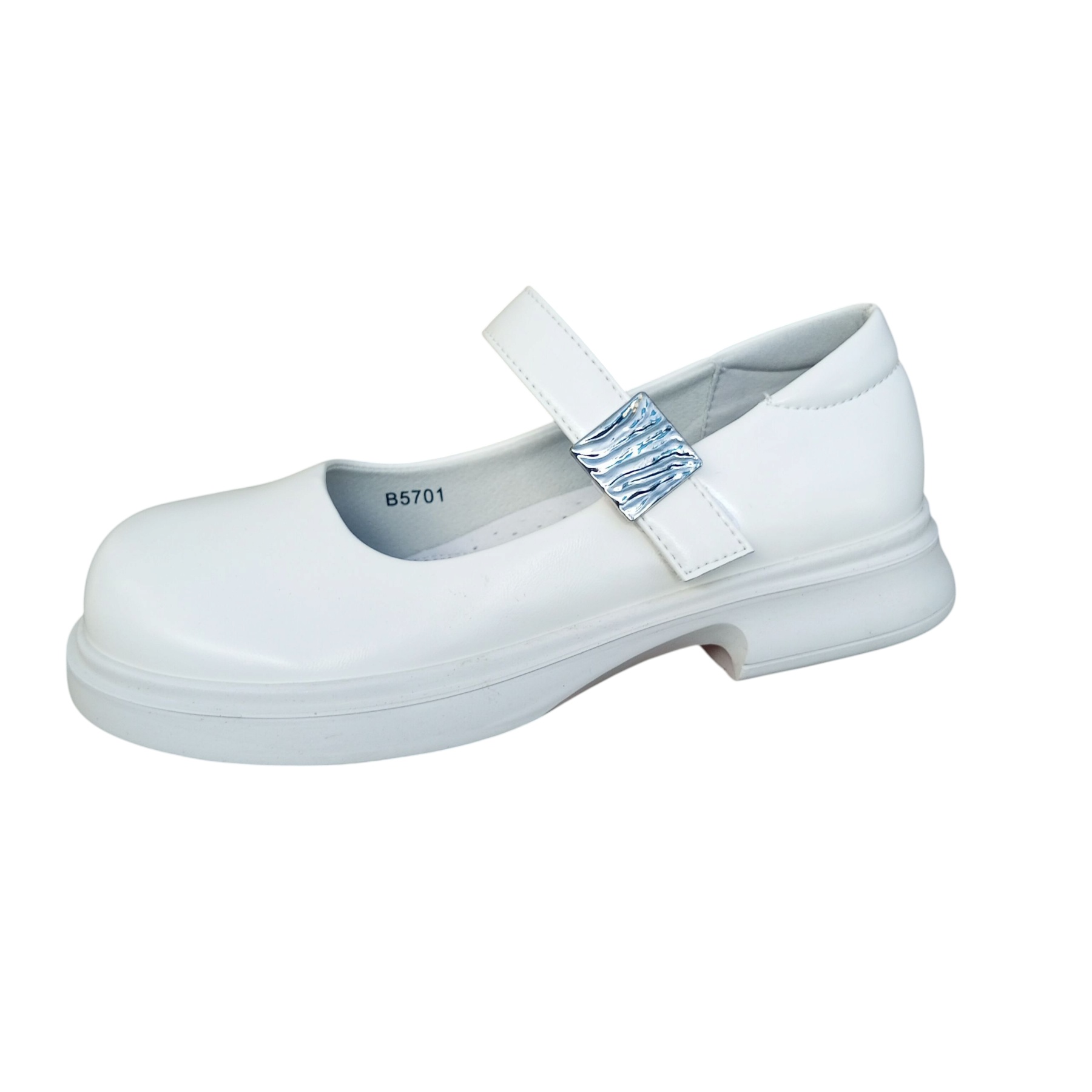 Туфли DvaClibee (32-37) Apa-B5701 white (деми)