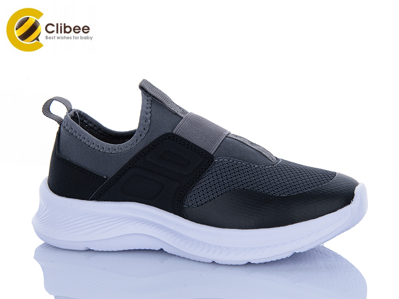 Кроссовки Clibee-Apawwa (33-38) LC1179-2 grey-black (деми)