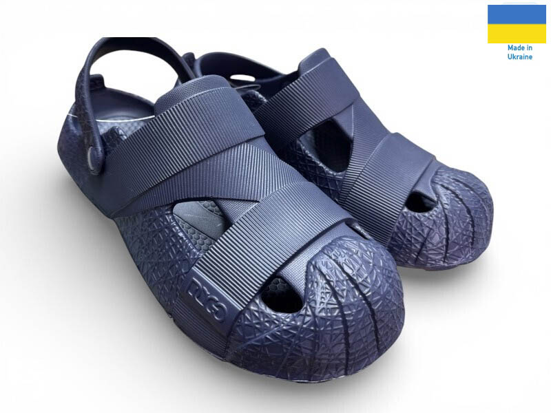 Кроксы Rai shoes (41-46) 528 синій (лето)