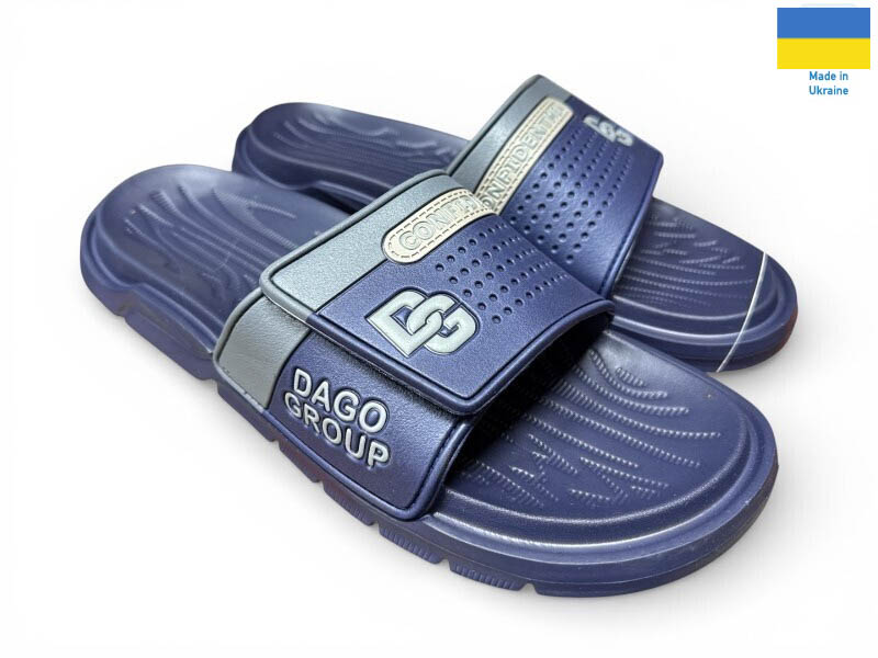 Шлепанцы Rai shoes (41-46) 704 синій (лето)