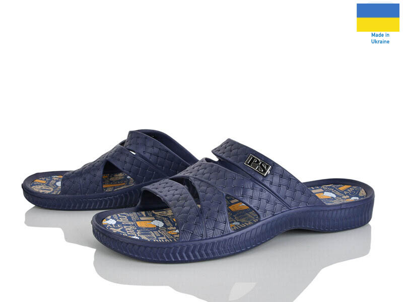 Шлепанцы Rai shoes (41-46) E229 синій (лето)
