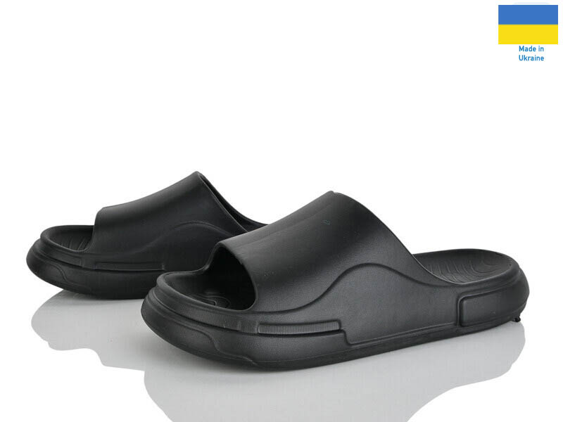 Шлепанцы Rai shoes (41-46) E240 чорний (лето)