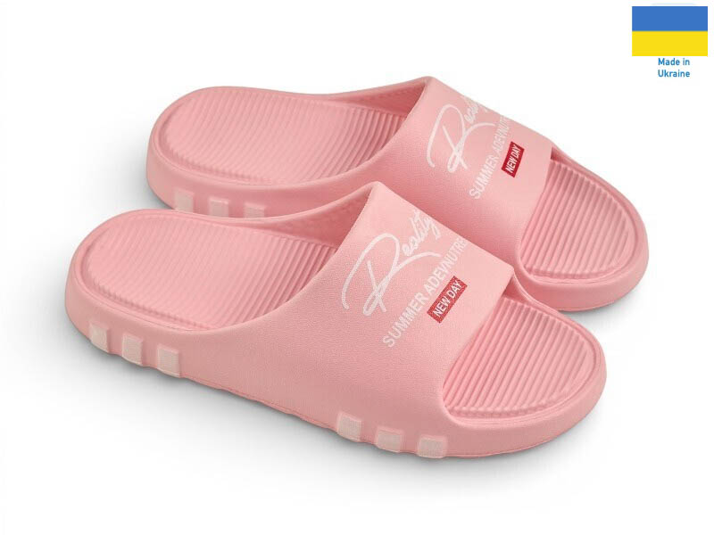 Шлепанцы Rai shoes (36-41) ДС71 персик (лето)