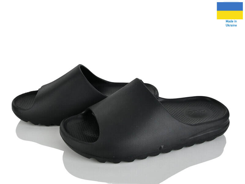 Шлепанцы Rai shoes (37-40) ПЖ44 чорний (лето)