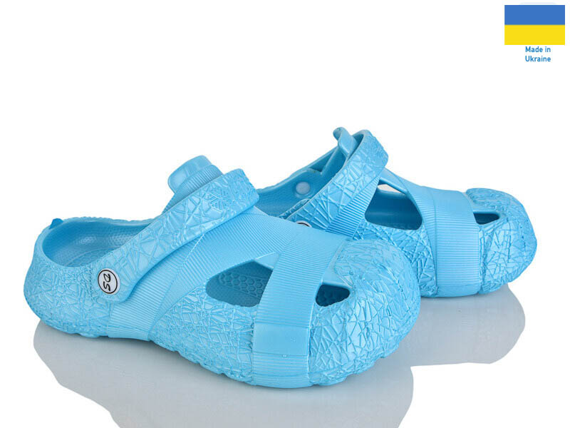 Кроксы Rai shoes (37-41) Сабо12 блакитний (лето)
