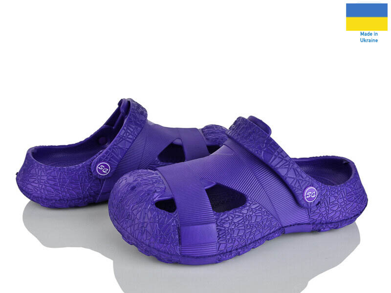 Кроксы Rai shoes (37-41) Сабо12 фіолетовий (лето)