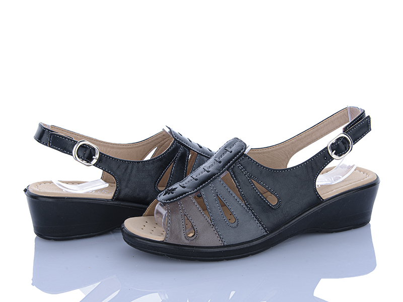 Босоножки Chunsen (37-42) B219-9 black (лето)