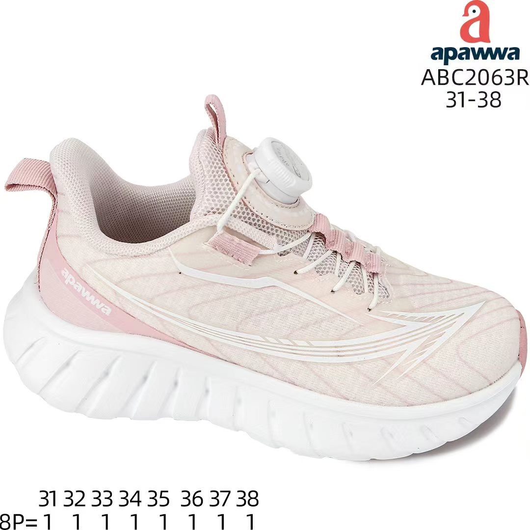 Кроссовки DvaClibee (31-38) AMC-ABC2063R pink-white (деми)