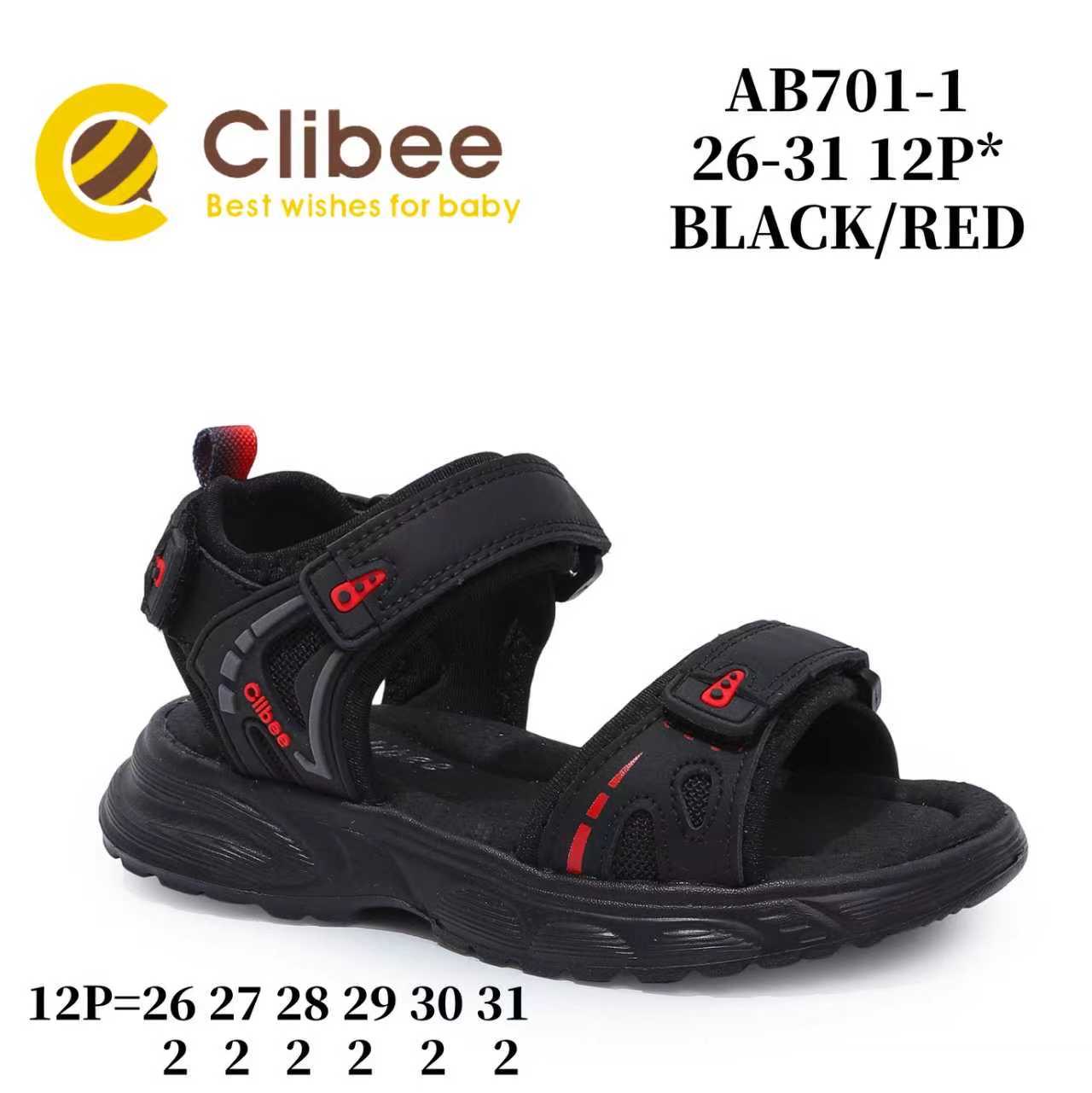 Босоножки DvaClibee (26-31) ApL-AB701-1 Black-Red (лето)