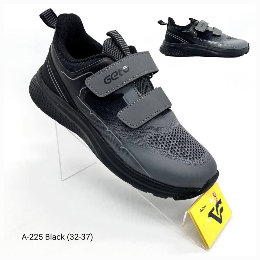 Кроссовки DvaClibee (32-37) Apa-A225 black (деми)
