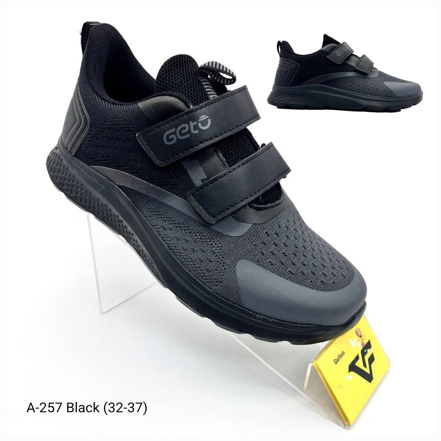 Кроссовки DvaClibee (32-37) Apa-A257 black (деми)