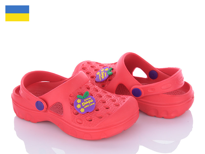 Кроксы Roks (24-32) Dago 327 червоний (лето)