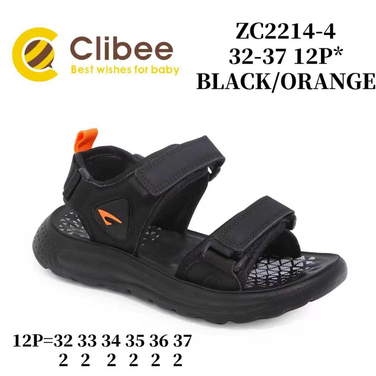 Босоножки DvaClibee (32-37) ApB-ZC2214-4 Black-orange (лето)