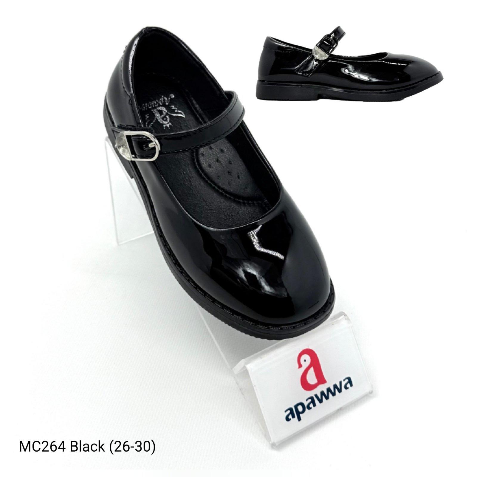 Туфли DvaClibee (26-30) Ap-MC264 Black (деми)