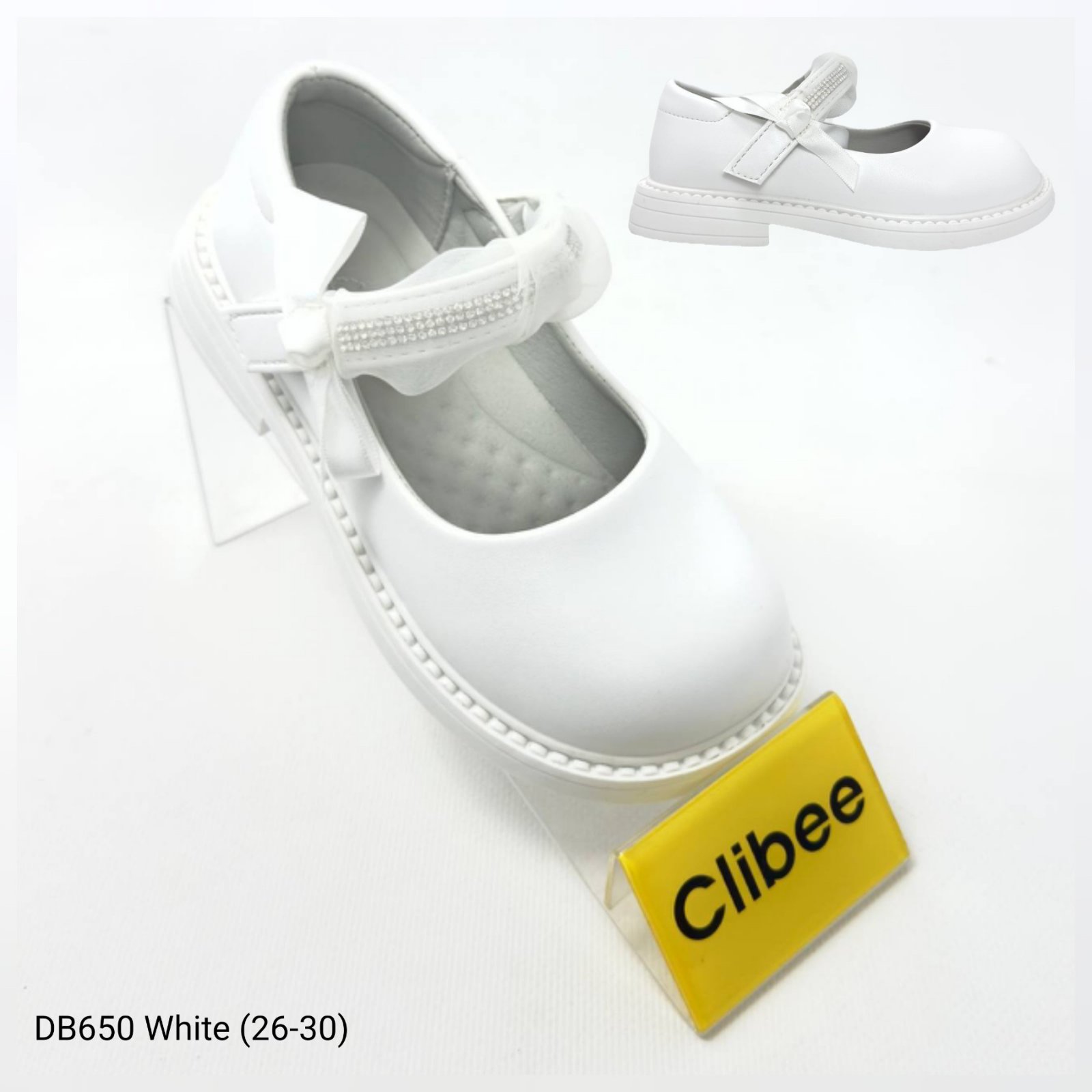 Туфли DvaClibee (26-30) Ap-DB650 White (деми)