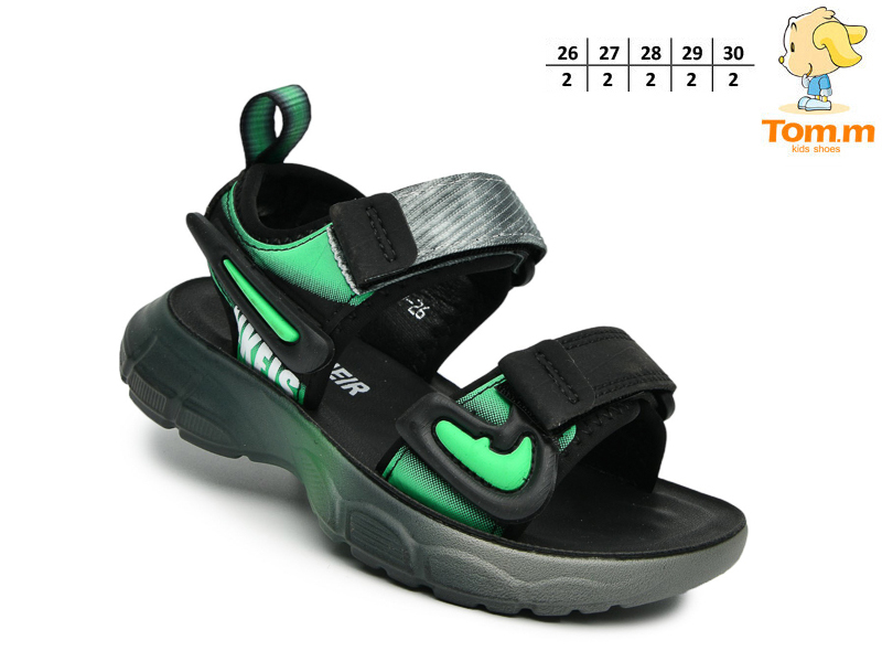 Босоножки ТОМ.М (26-30) B2819 green (лето)