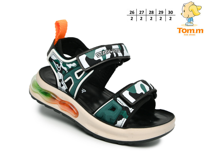 Босоножки ТОМ.М (26-30) B2918 green (лето)
