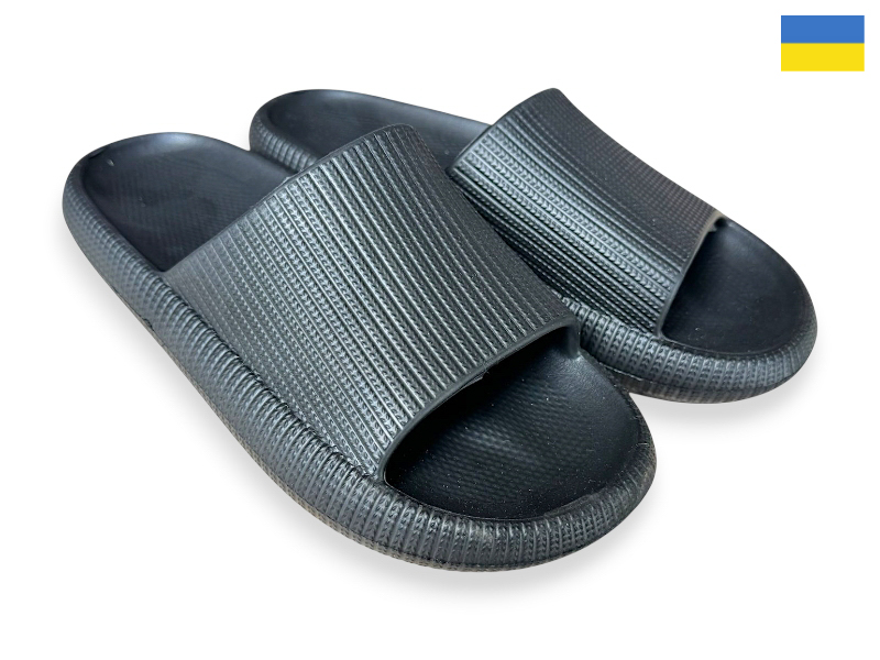 Шлепанцы Rai shoes (36-41) 024 чорний (лето)