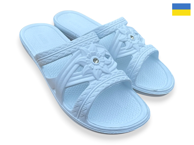Шлепанцы Rai shoes (36-41) Камінь 1 білий (лето)