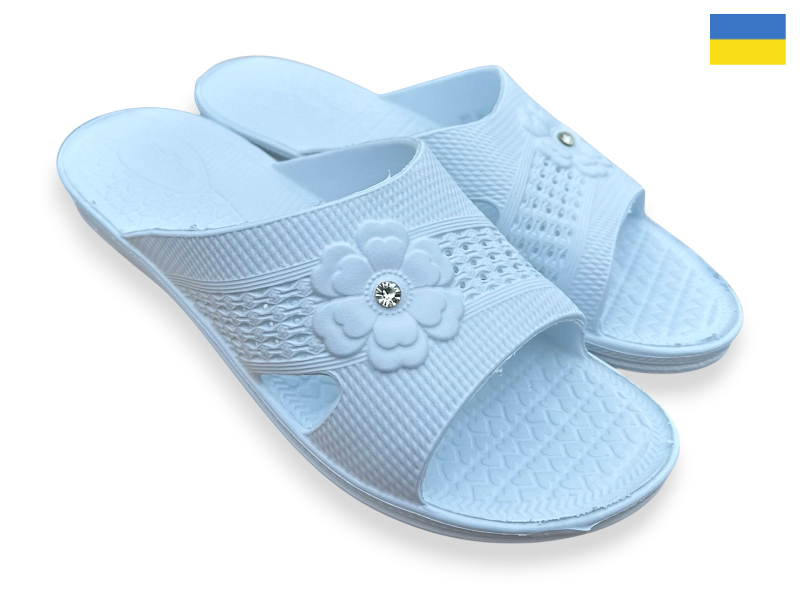 Шлепанцы Rai shoes (36-41) Камінь 2 білий (лето)