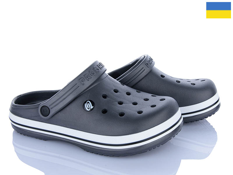 Кроксы Roks (41-45) 224 графіт (лето)