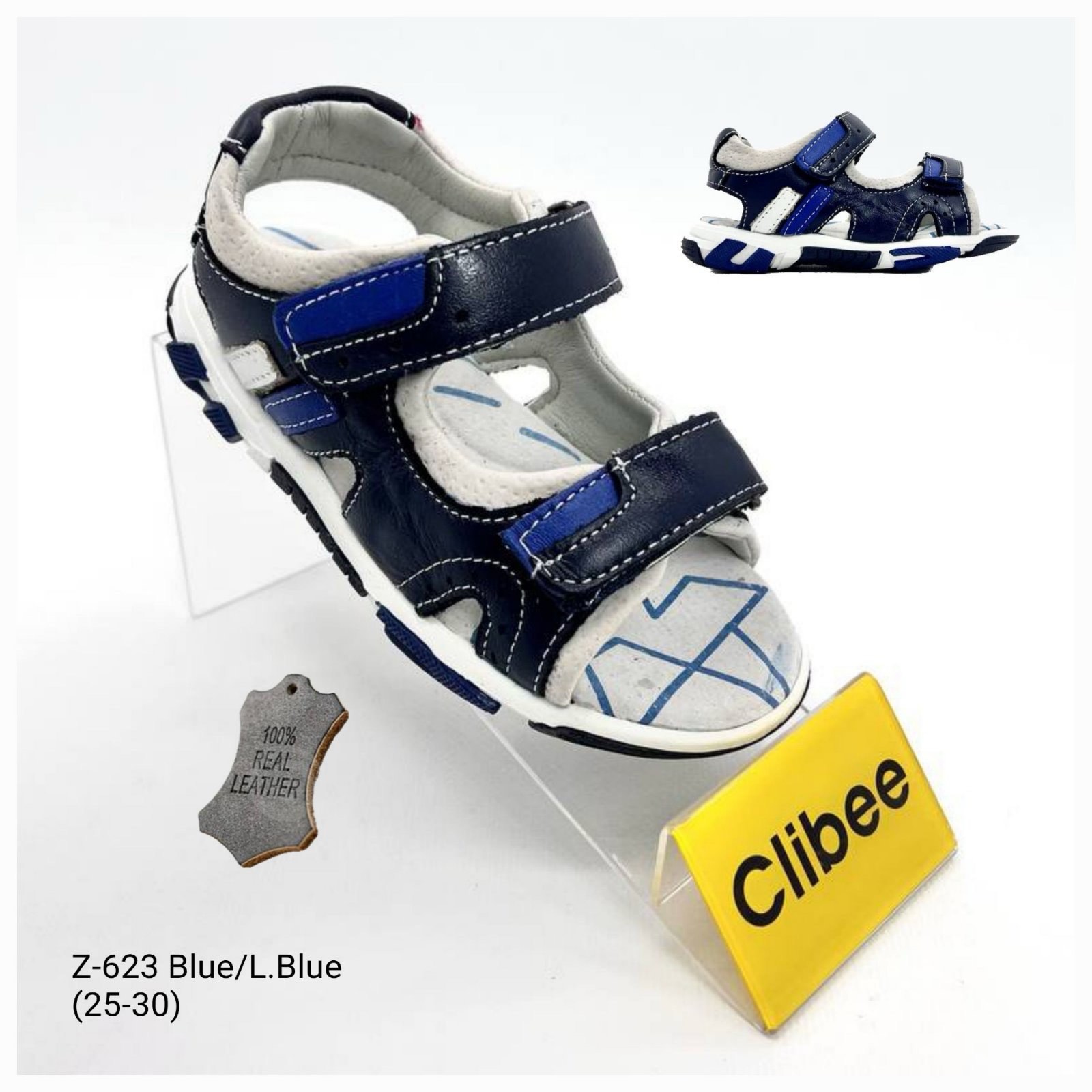Босоножки DvaClibee (25-30) Ap-Z623 blue-l.blue (лето)