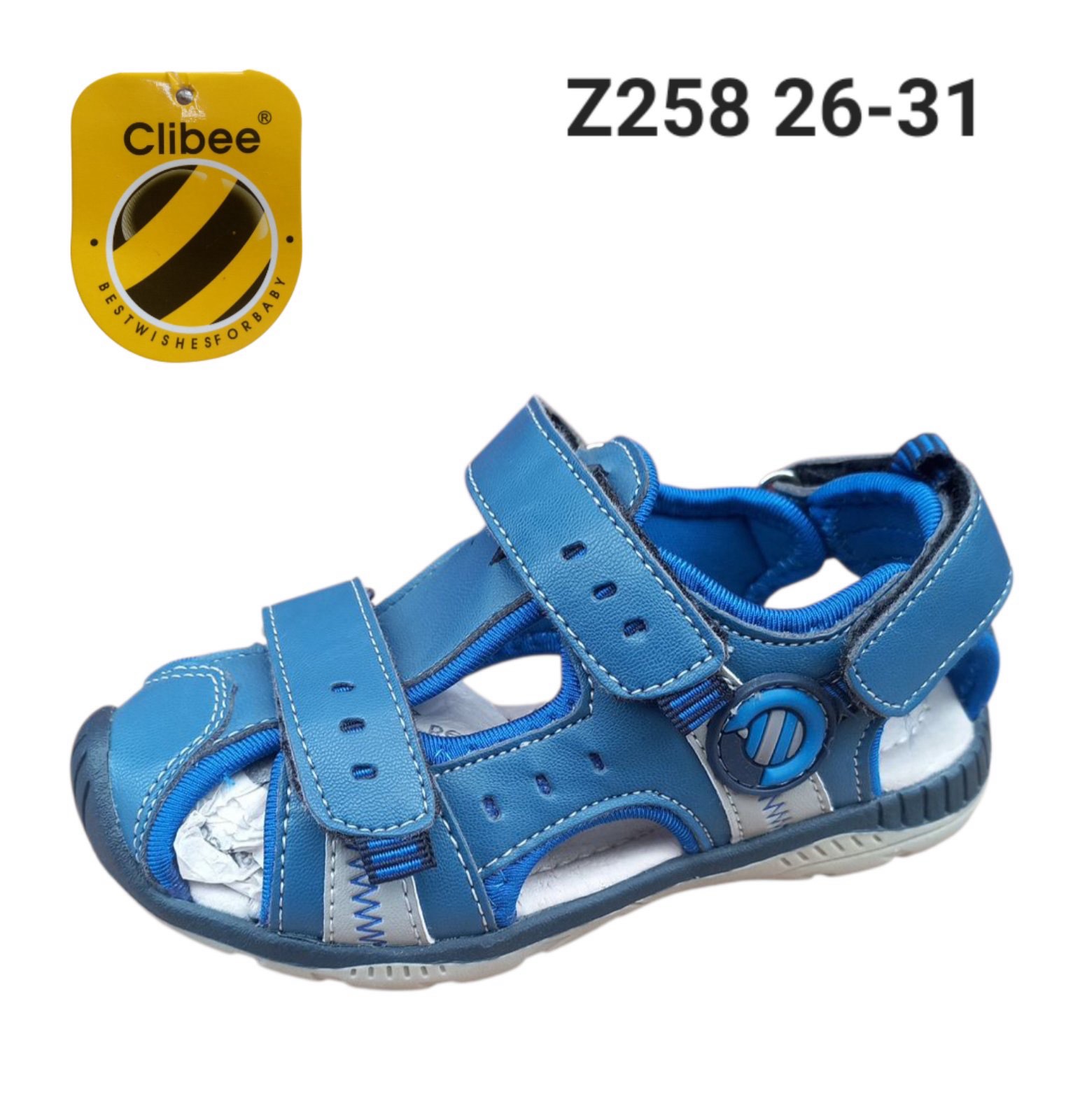 Босоножки DvaClibee (26-31) Ap-Z258 blue (лето)