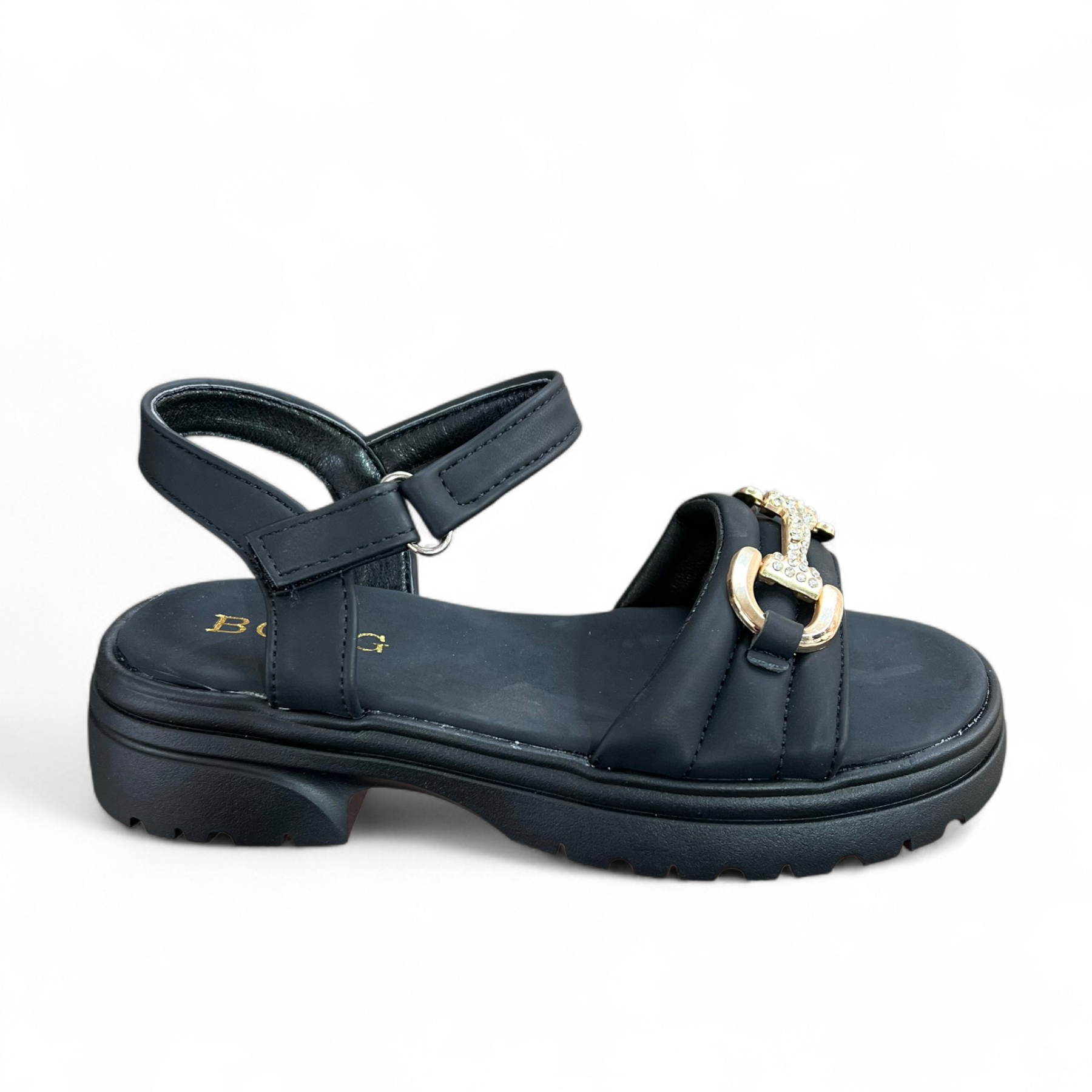 Босоножки DvaClibee (32-37) SS-110-21C black (лето)