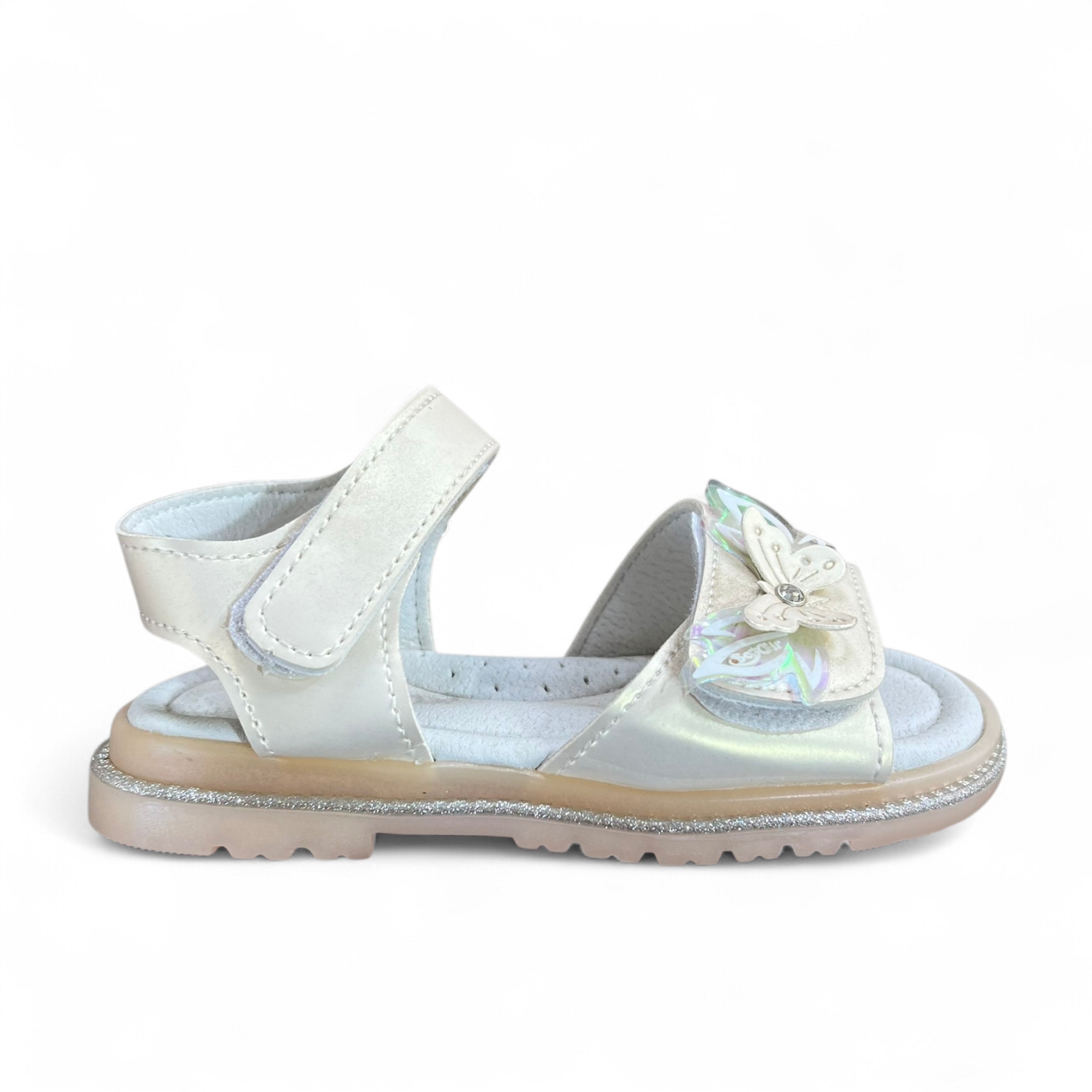 Босоножки DvaClibee (26-31) SS-A03 silver (лето)