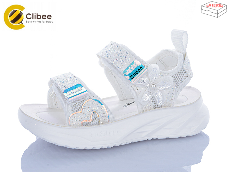Босоножки Clibee-Apawwa (26-31) ZB2331-2 white (лето)