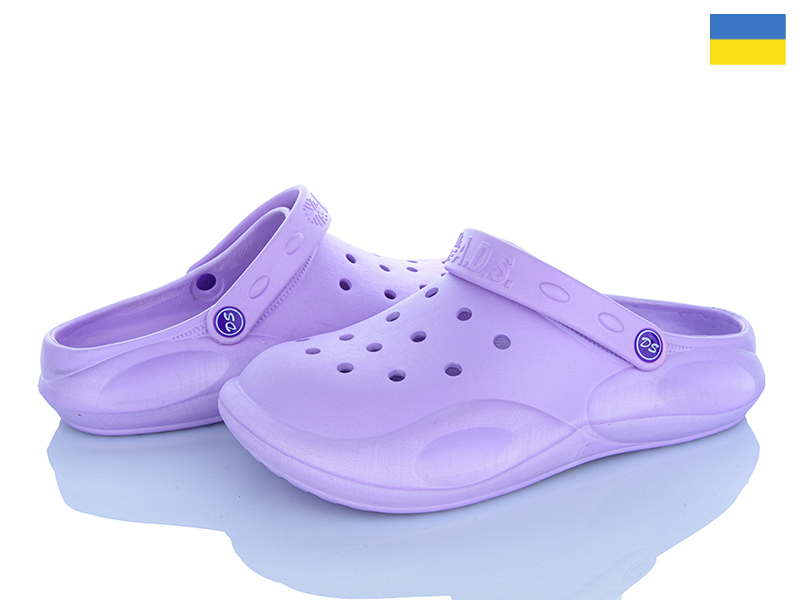 Кроксы Vladimir (37-41) DS Сабо 10 бузковий (лето)
