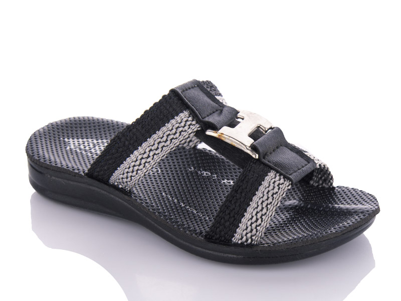 Шлепанцы Gurkem (24-29) K26-H black-grey  (24-29) (лето)