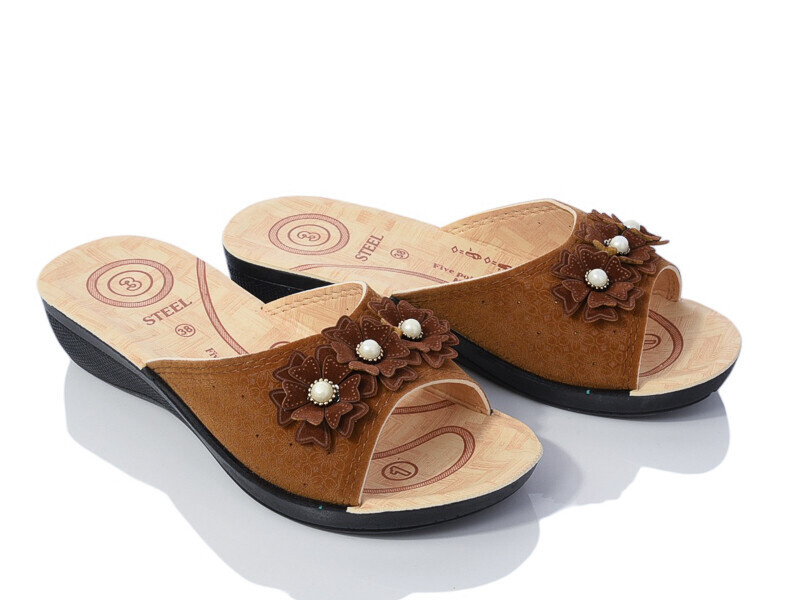 Шлепанцы Gurkem (36-41) W26-052-6 beige (лето)