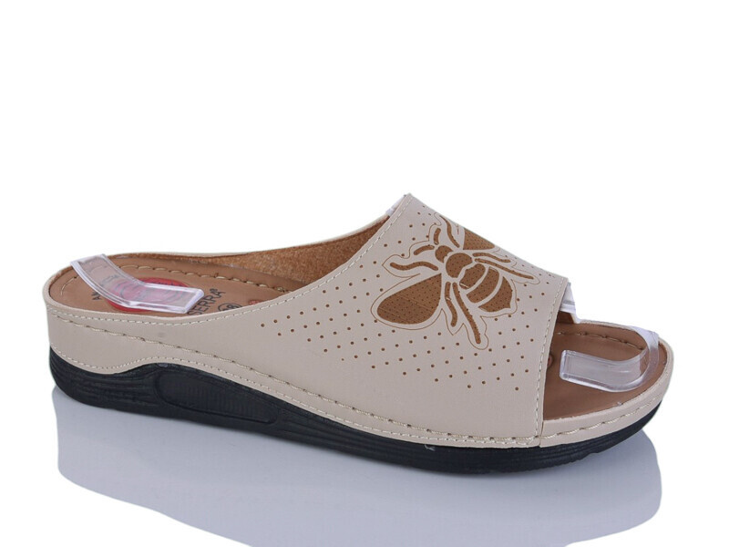 Шлепанцы Gurkem (36-41) W26-63001-1 beige (лето)