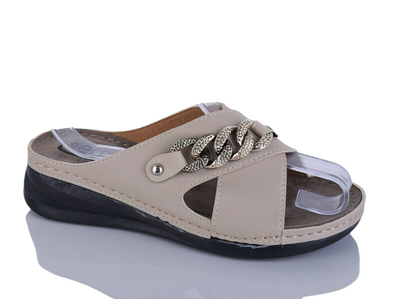 Шлепанцы Gurkem (36-41) W26-63001-3 beige (лето)