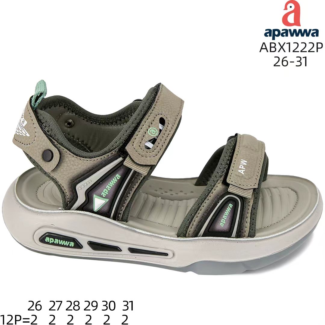 Босоножки DvaClibee (26-31) AM-ABX1222 khaki (лето)