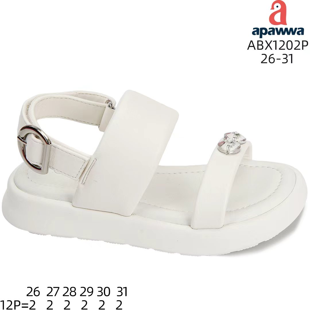 Босоножки DvaClibee (26-31) AM-ABX1202 white (лето)