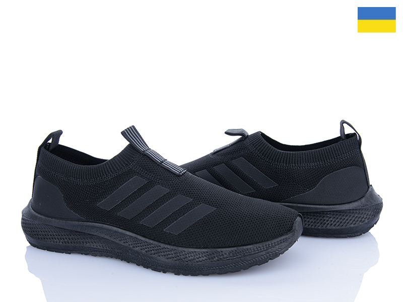 Кроссовки Vladimir (41-45) Крок K402 чорний (лето)