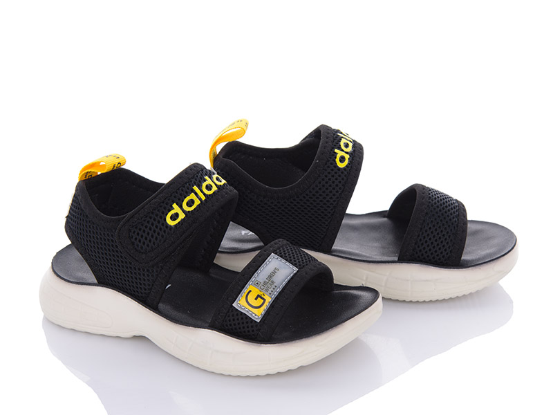 Босоножки Violeta (26-31) DL46-B16 black-yellow (лето)