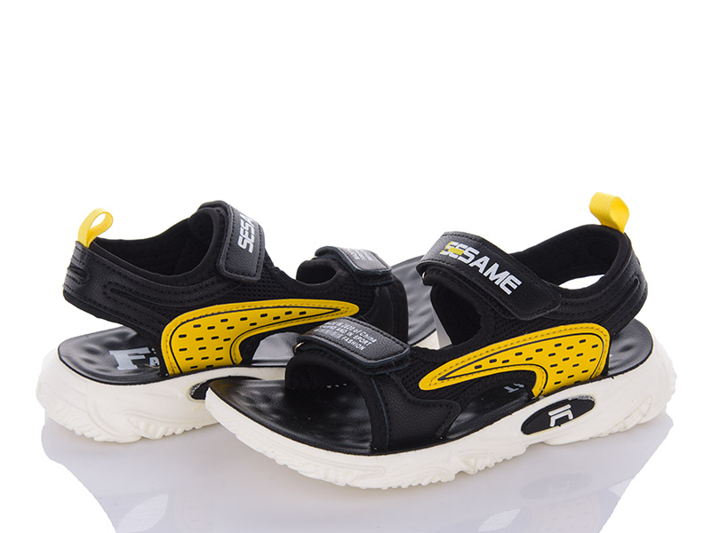 Босоножки Violeta (32-37) PL10-C08 black-yellow (лето)