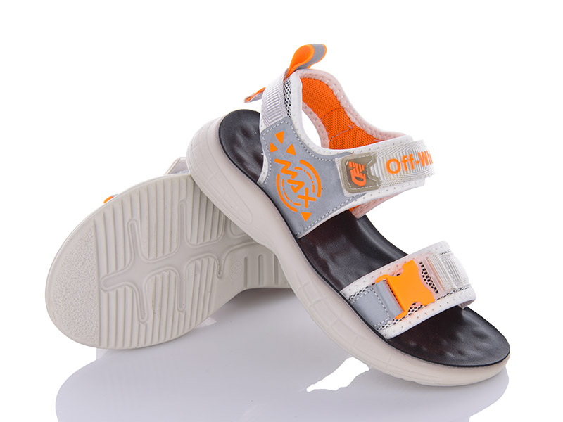 Босоножки Violeta (32-37) PL14-A10 grey-orange (лето)