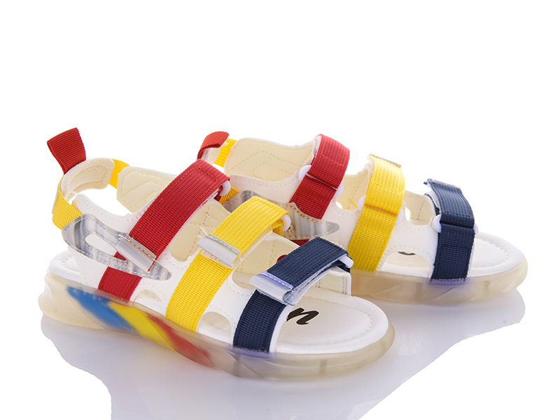 Босоножки Violeta (32-37) PL16-CB18122 navy-yellow-red (лето)