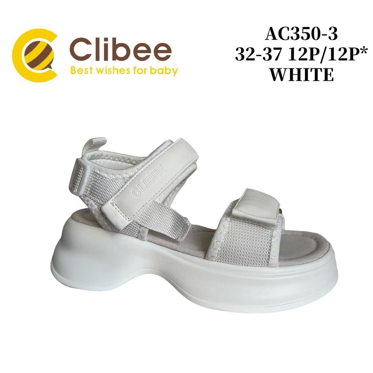 Босоножки DvaClibee (32-37) Apc-AC350-3 white (лето)