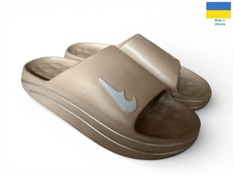 Шлепанцы Rai shoes (37-40) 513-020 коричневий (лето)