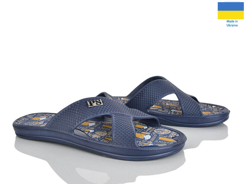 Шлепанцы Rai shoes (41-46) E227 синій (лето)