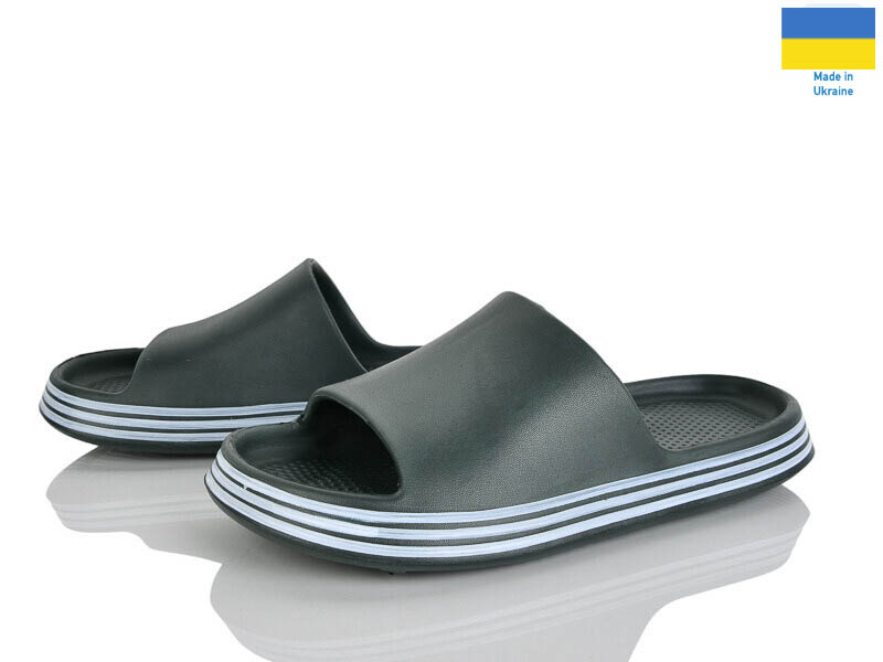 Шлепанцы Rai shoes (41-45) E236 хакі (лето)