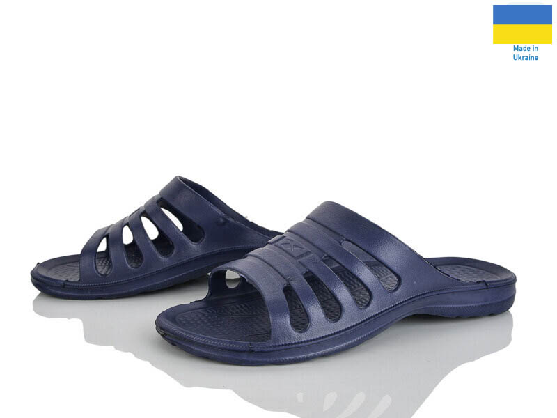 Шлепанцы Rai shoes (41-46) Краб 207 синій (лето)