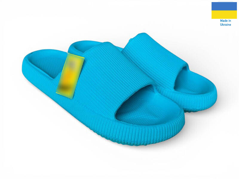 Шлепанцы Rai shoes (36-41) С88 бірюзовий (лето)