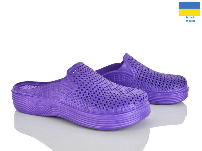 Кроксы Rai shoes (36-41) Сабо жіночі фіолетовий (лето)