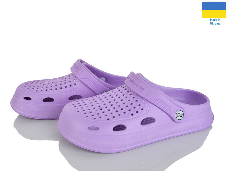 Кроксы Rai shoes (36-41) Сабо08 бузок (лето)